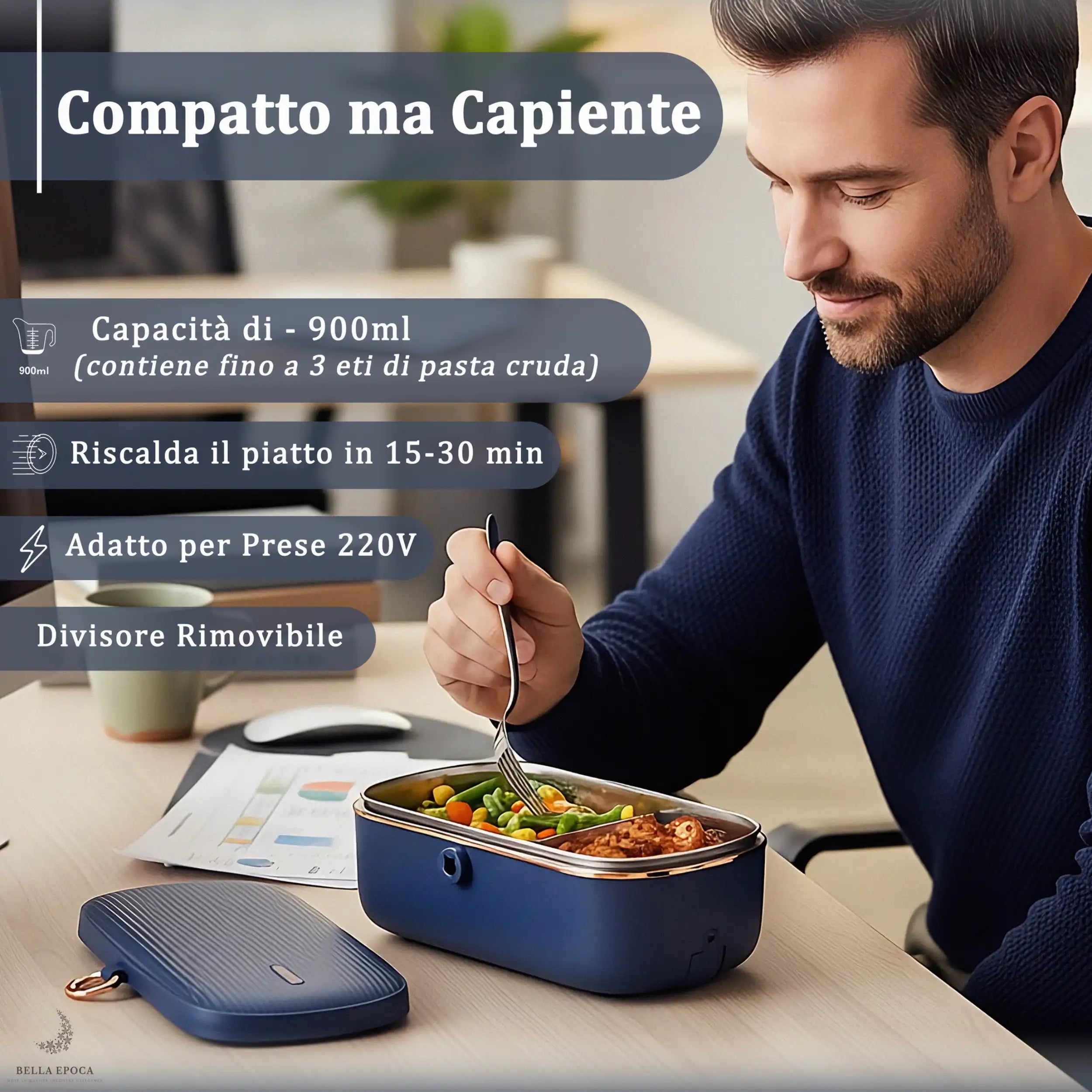 TRAVELISIMO Scaldavivande Elettrico Portatile Extra Grande 1,8L 80W TRAVELISIMO Scaldavivande Elettrico Portatile Extra Grande 1,8L 80W