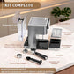 Machine à expresso manuelle Adler AD 4390 - Professionnelle 20 bars, Thermoblock, en acier inoxydable avec buse vapeur, chauffe-tasses et écran tactile