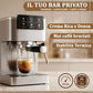 Machine à expresso manuelle Adler AD 4390 - Professionnelle 20 bars, Thermoblock, en acier inoxydable avec buse vapeur, chauffe-tasses et écran tactile