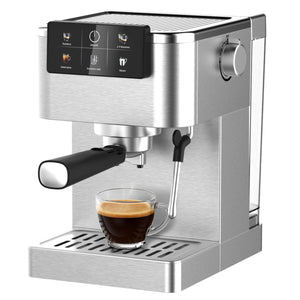 Macchina Caffè Espresso Manuale Adler AD 4390 – Professionale 20 Bar, Thermoblock, in Acciaio Inox con Lancia Vapore Scalda Tazze e Display Touch
