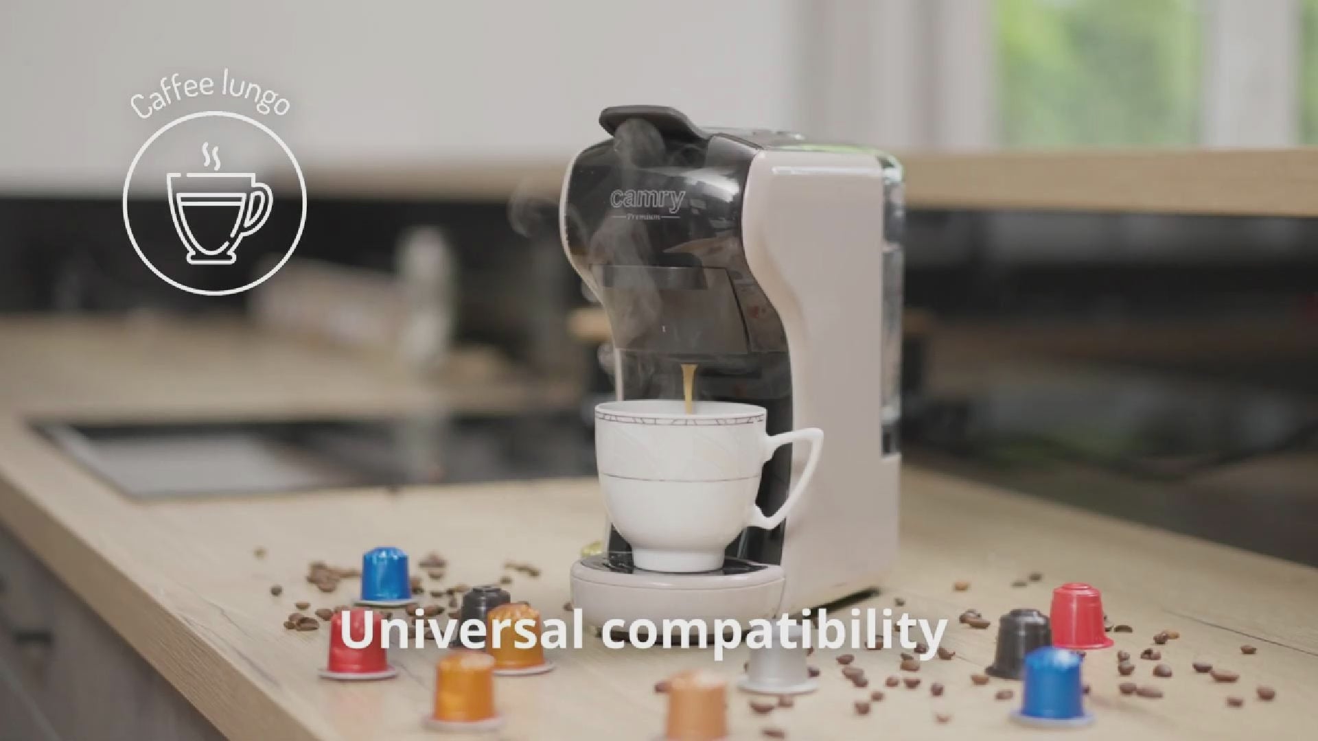 Macchina Caffè CIALDE e CAPSULE 7 in 1 Camry